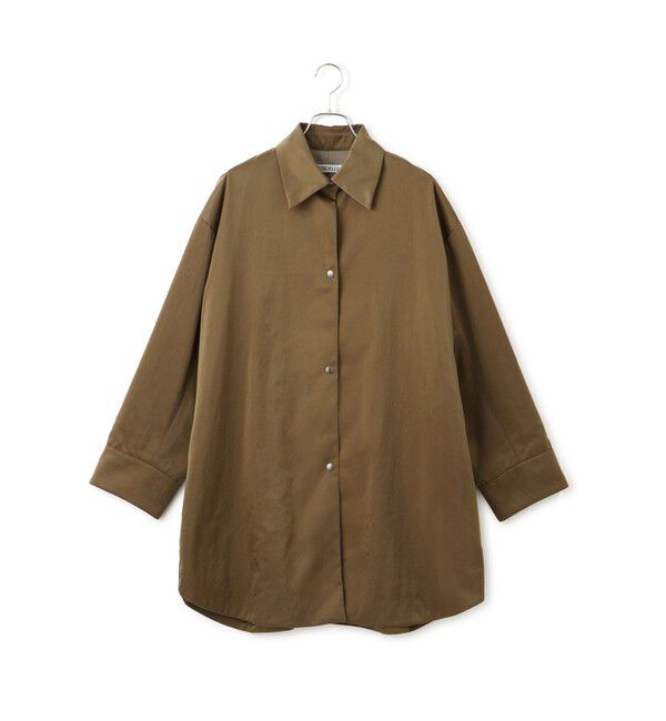 ADAM ET ROPE'「【EMOELLE】ナイロンサテンシャツブルゾン」|ブルゾン・スタジャン|