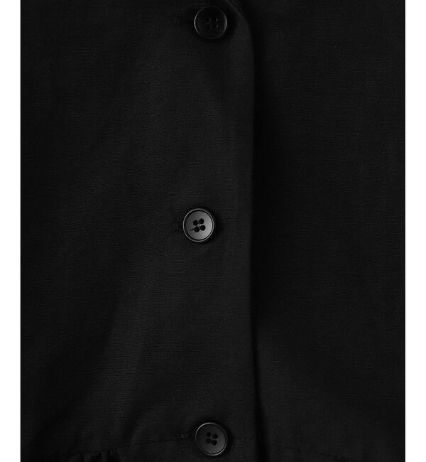 ADAM ET ROPE'「【サステナブル】オープンカラーペプラムシャツ」|シャツ・ブラウス|