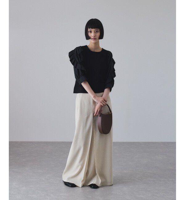 ADAM ET ROPE'「【サステナブル】バルーンスリーブTシャツ」|Tシャツ・カットソー|