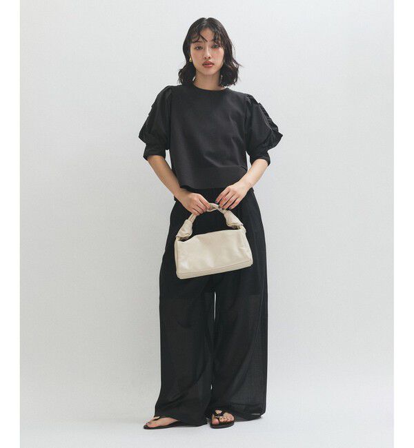 ADAM ET ROPE'「【サステナブル】バルーンスリーブTシャツ」|Tシャツ・カットソー|