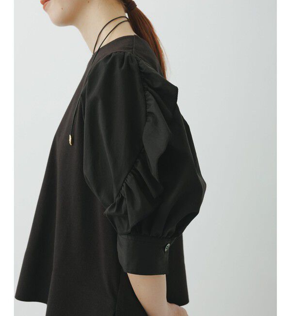 ADAM ET ROPE'「【サステナブル】バルーンスリーブTシャツ」|Tシャツ・カットソー|