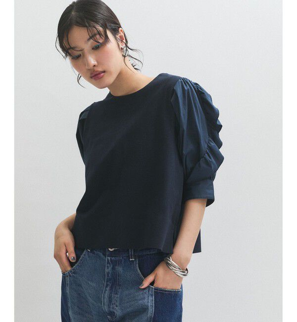 ADAM ET ROPE'「【サステナブル】バルーンスリーブTシャツ」|Tシャツ・カットソー|