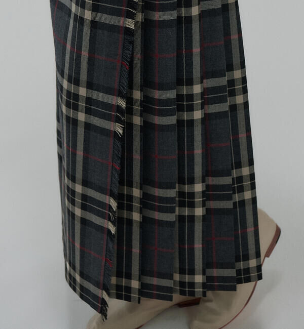 ONEIL OF DUBLIN「O'NEIL OF DUBLIN | ウーステッドウール ロングキルトスカート WOMEN」|スカート|