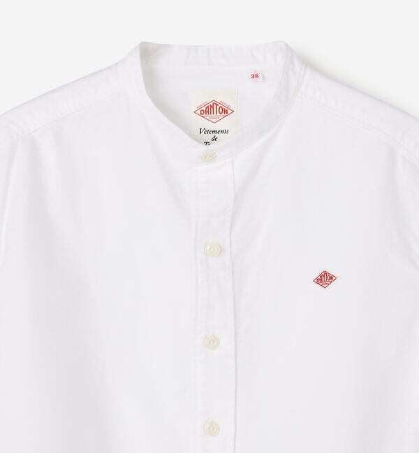 DANTON「DANTON | オックスフォード バンドカラーシャツ SOLID WOMEN」|シャツ・ブラウス|