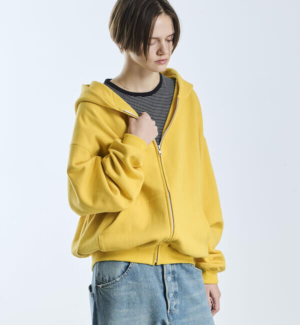  「SOPHIE TALKS ABOUT THE WEATHER | コットン ジップパーカー WOMEN」|パーカー|