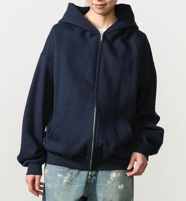  「SOPHIE TALKS ABOUT THE WEATHER | コットン ジップパーカー WOMEN」|パーカー|