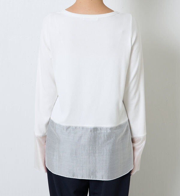  「【レイヤードに最適！】裾シアーロンT」|Tシャツ・カットソー|