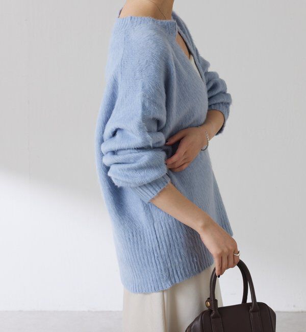  「エアリー深Vニット」|ニット・セーター|