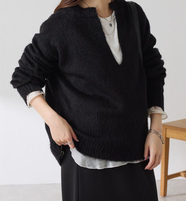  「エアリー深Vニット」|ニット・セーター|