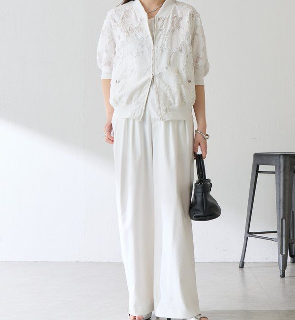  「ローン&times;レースキルトブルゾン」|ベスト・ジレ|