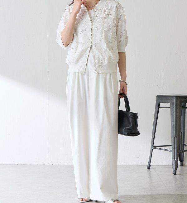  「ローン&times;レースキルトブルゾン」|ベスト・ジレ|