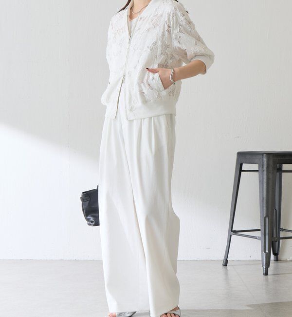  「ローン&times;レースキルトブルゾン」|ベスト・ジレ|