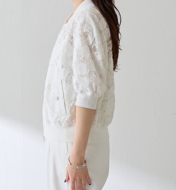  「ローン&times;レースキルトブルゾン」|ベスト・ジレ|