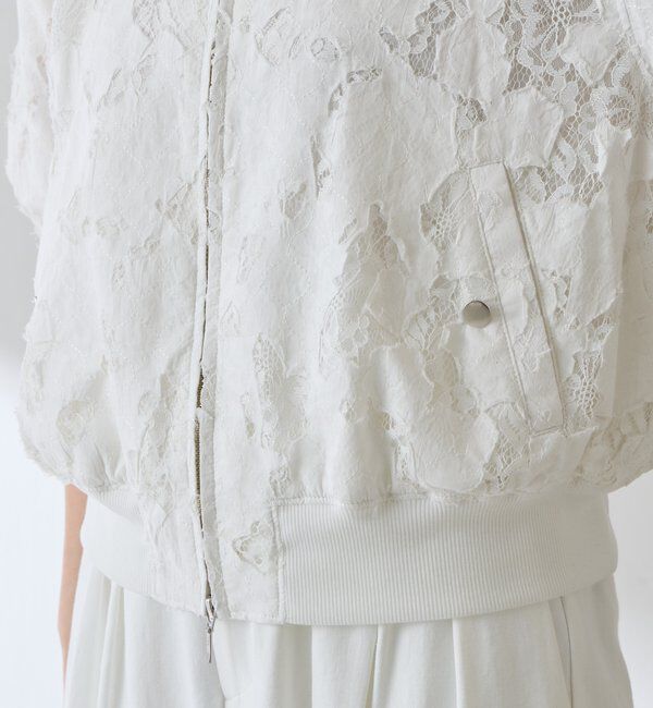  「ローン&times;レースキルトブルゾン」|ベスト・ジレ|