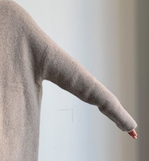  「ファーウールポンチョプルオーバー」|ニット・セーター|