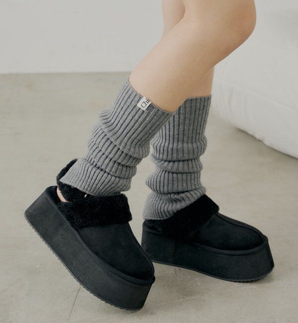  「ネーム付きリブレッグウォーマー」|ソックス|