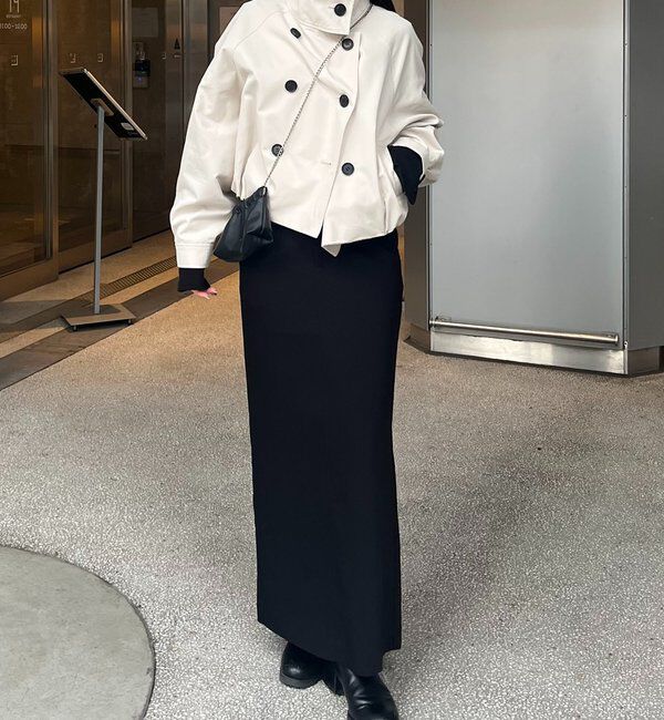  「【サイズ展開あり】ショートトレンチコート」|トレンチコート|