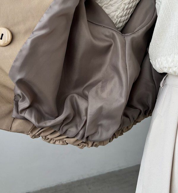  「【サイズ展開あり】ショートトレンチコート」|トレンチコート|