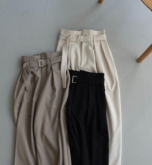  「【yuu企画】【サイズ展開あり】アシメウエストパンツ」|チノ|