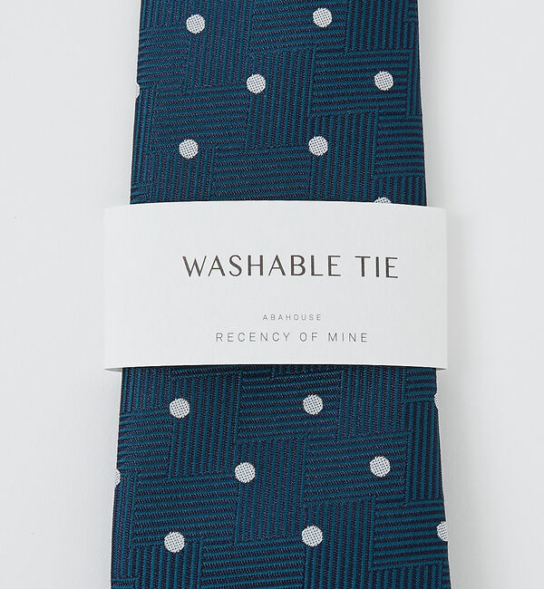 ABAHOUSE「【ウォッシャブル】ドットヘリンボン ネクタイ」|ネクタイ・蝶ネクタイ|
