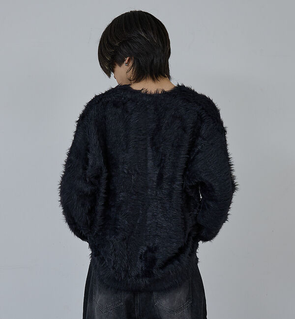 ABAHOUSE「【AH ABAHOUSE】ロングシャギー ニットカーディガン」|カーディガン|