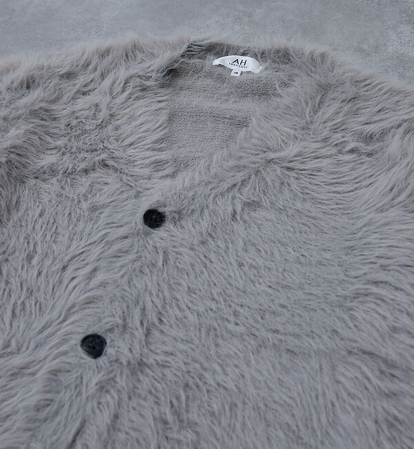 ABAHOUSE「【AH ABAHOUSE】ロングシャギー ニットカーディガン」|カーディガン|