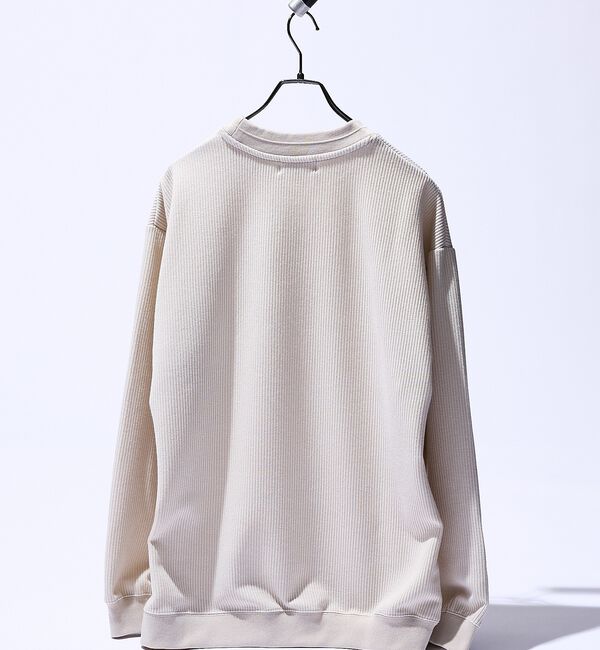ABAHOUSE「クォーターゲージニット クルーネックスウェット / リラックスフィット【予約】」|スウェット・ジャージ|