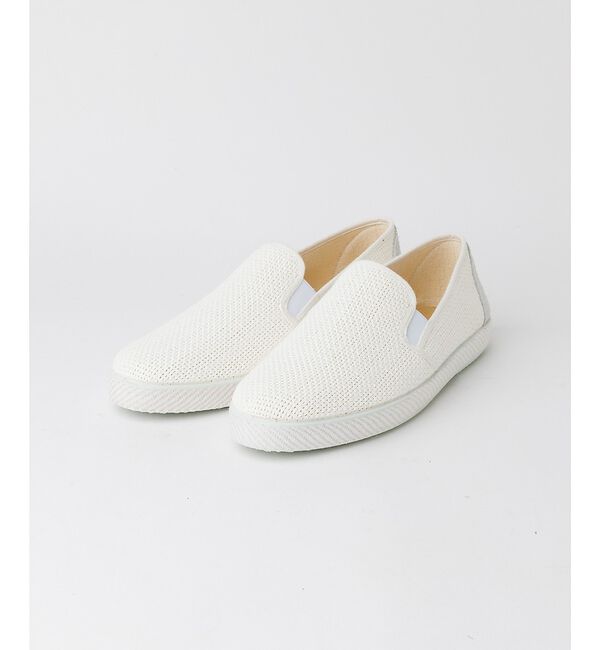 alfredoBANNISTER「【26S/S berevere別注】エラスティック サマースリッポン【予約】」|スニーカー|ホワイト