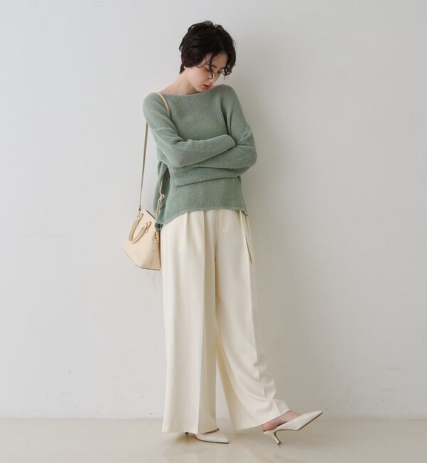 Rouge vif「【一部店舗限定】バックスリットゆるメッシュニット【予約】」|ニット・セーター|