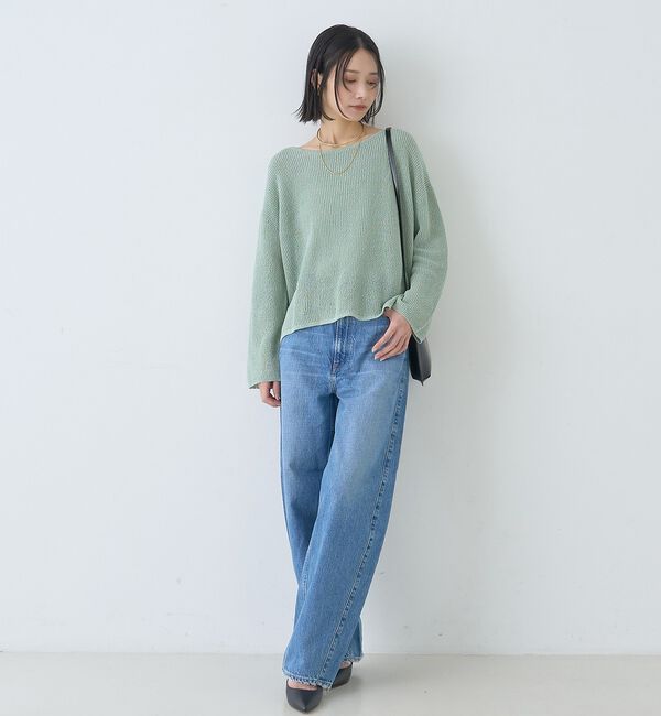 Rouge vif「【一部店舗限定】バックスリットゆるメッシュニット【予約】」|ニット・セーター|