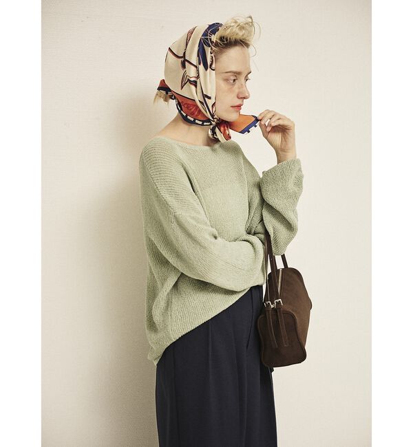 Rouge vif「【一部店舗限定】バックスリットゆるメッシュニット【予約】」|ニット・セーター|