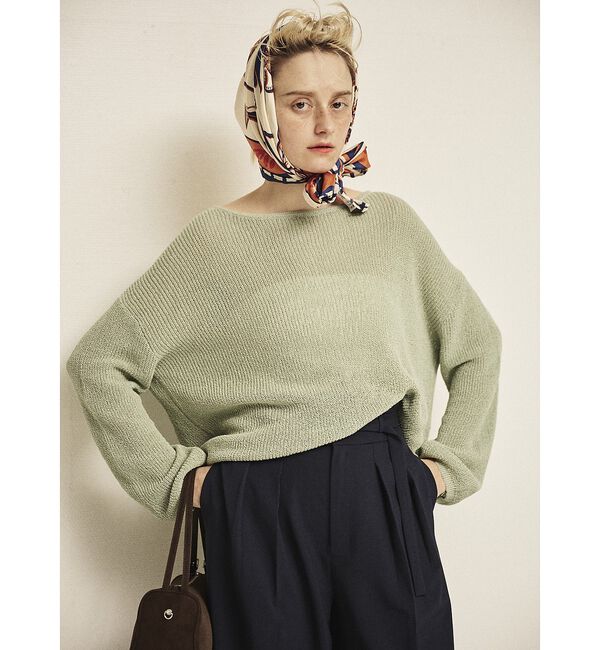 Rouge vif「【一部店舗限定】バックスリットゆるメッシュニット【予約】」|ニット・セーター|