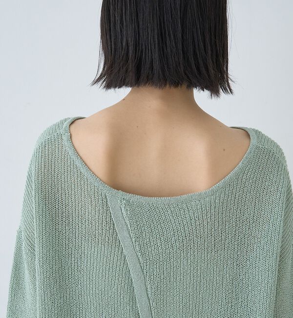 Rouge vif「【一部店舗限定】バックスリットゆるメッシュニット【予約】」|ニット・セーター|