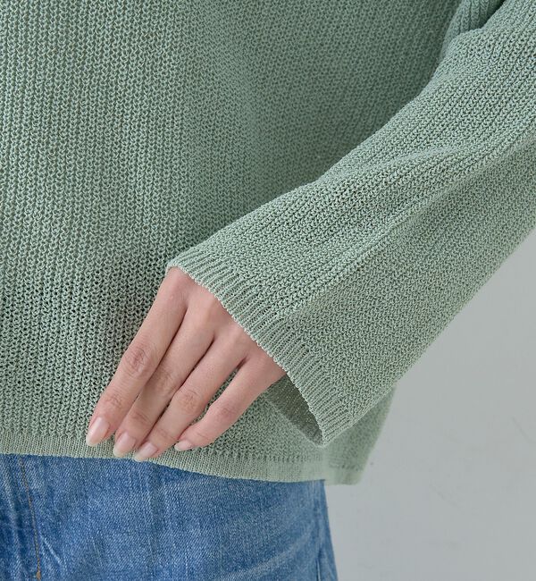 Rouge vif「【一部店舗限定】バックスリットゆるメッシュニット【予約】」|ニット・セーター|