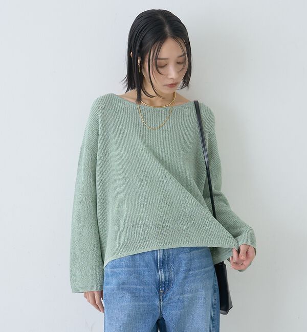 Rouge vif「【一部店舗限定】バックスリットゆるメッシュニット【予約】」|ニット・セーター|