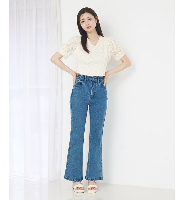 SELFIST「バックリボンレースブラウス」|シャツ・ブラウス|