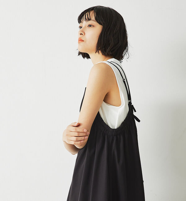 abahouse mavie「【大人のいちまんワンピ】ギャザーキャミワンピ」|ジャンパースカート|