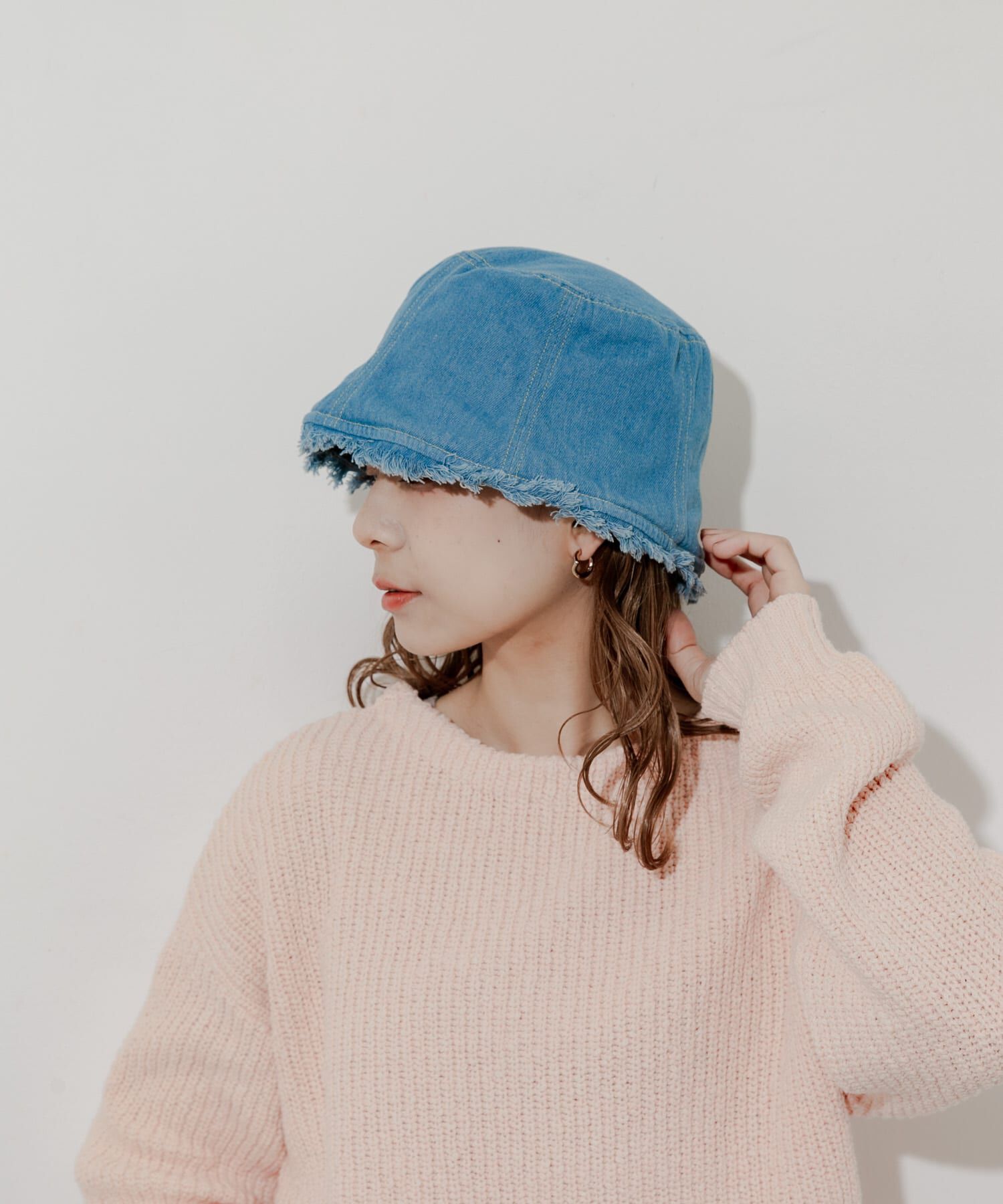 SMELLY「デニムフリンジハット」|ハット|