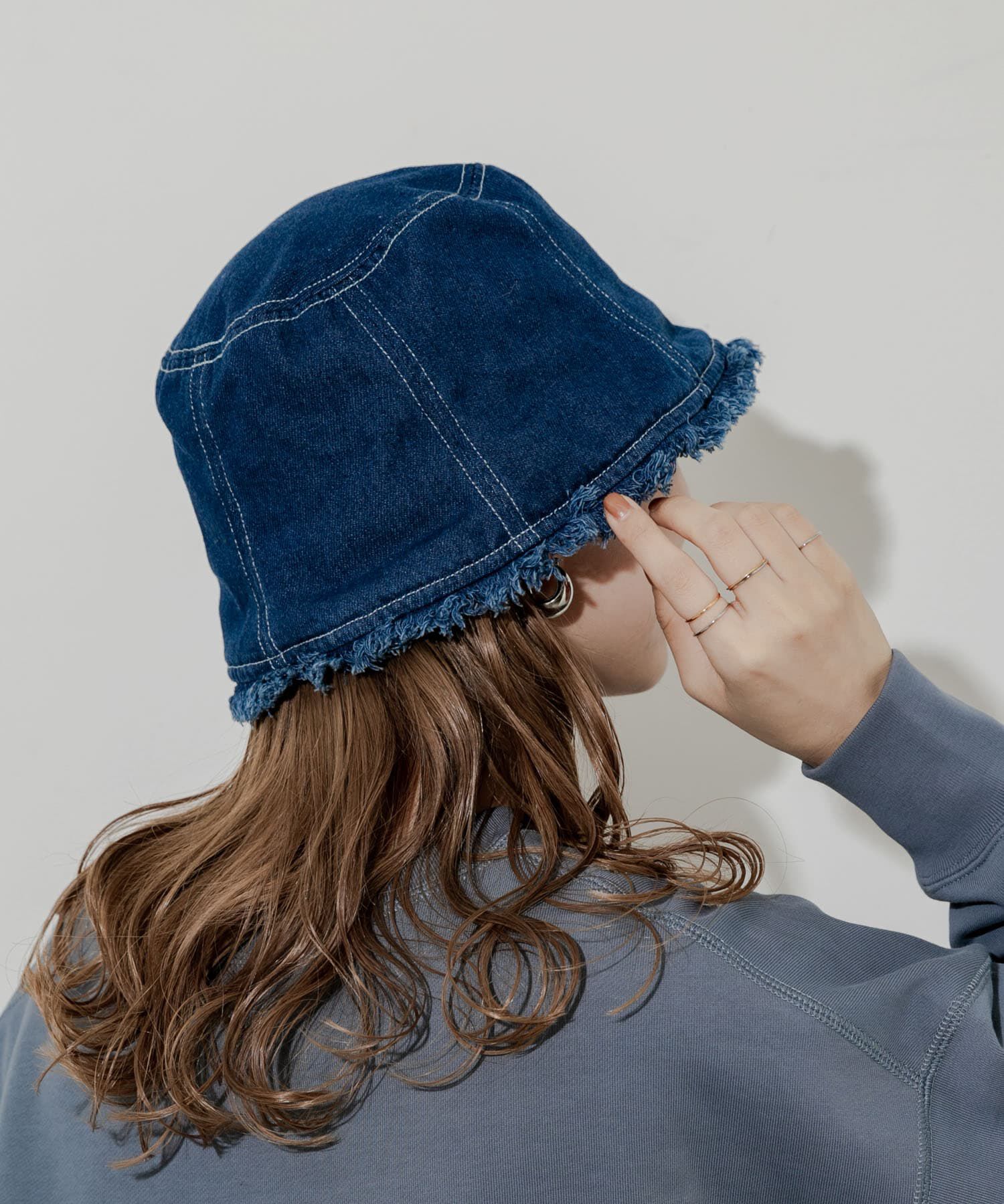 SMELLY「デニムフリンジハット」|ハット|