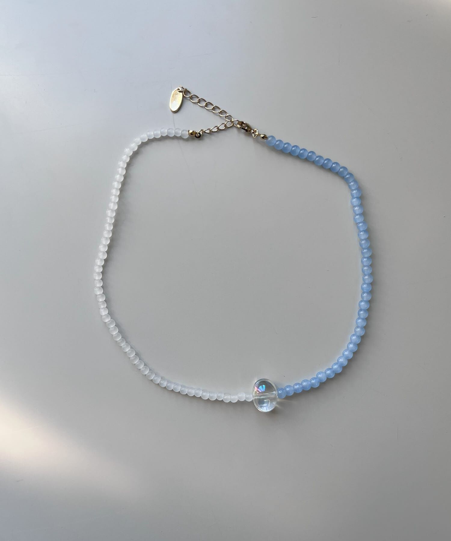 SMELLY「クリアトップビーズネックレス」|ネックレス|