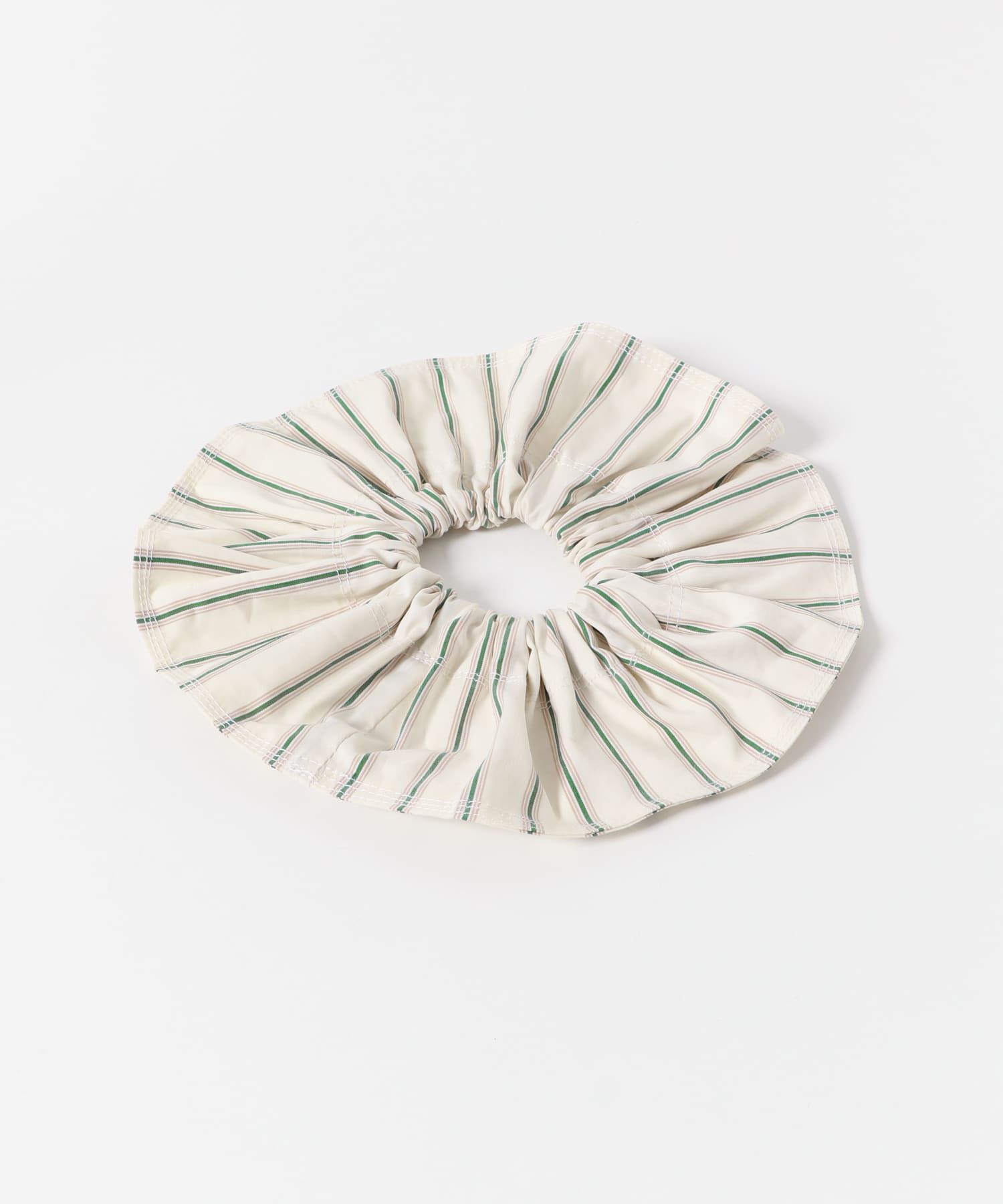 SMELLY「ストライプビッグシュシュ」|ヘアゴム・シュシュ|