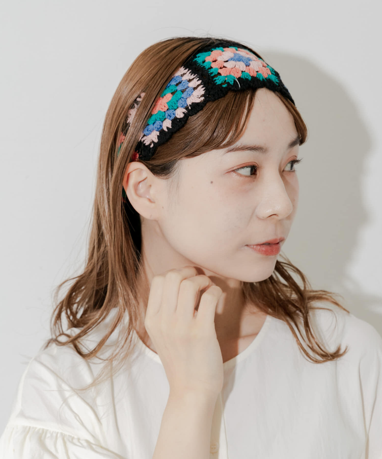 SMELLY「クロシェフラワーヘアバンド」|ヘアバンド|