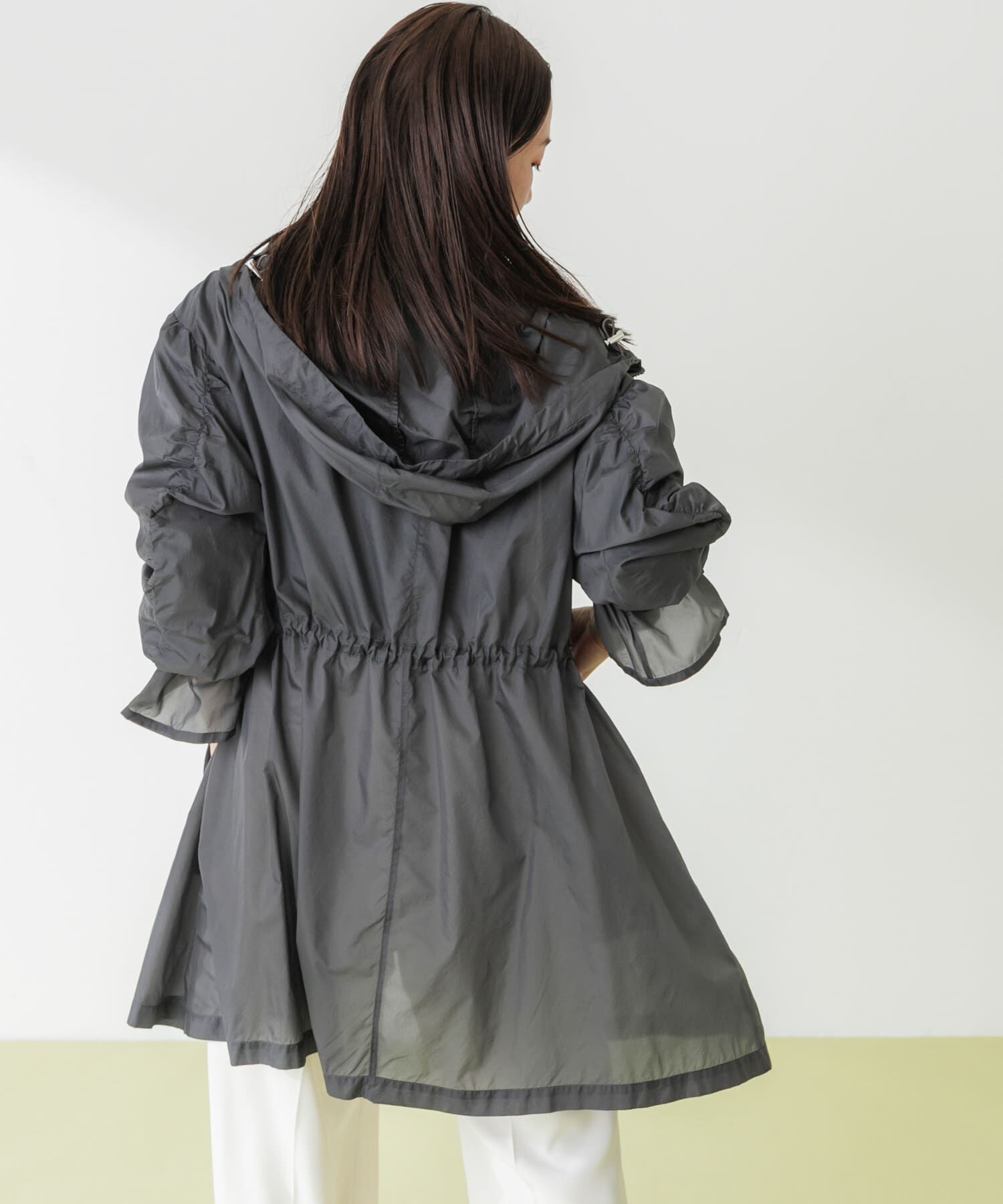 Sonny Label 「SLAB Sheer Blouson」|ノーカラーコート|