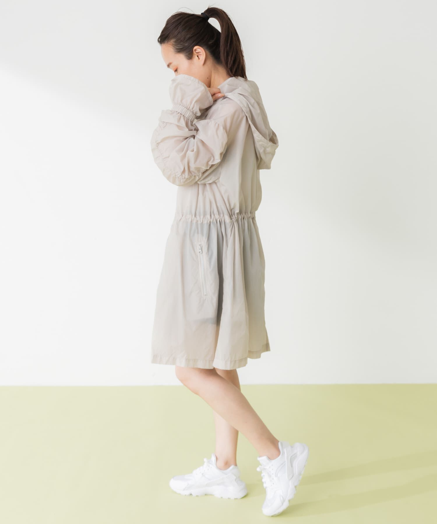 Sonny Label 「SLAB Sheer Blouson」|ノーカラーコート|