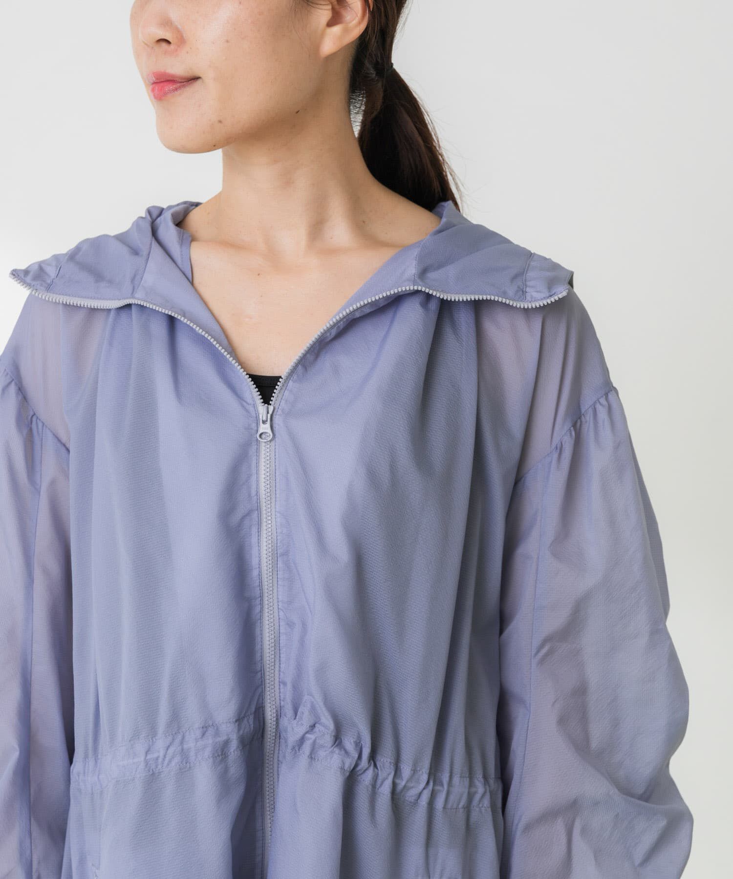 Sonny Label 「SLAB Sheer Blouson」|ノーカラーコート|