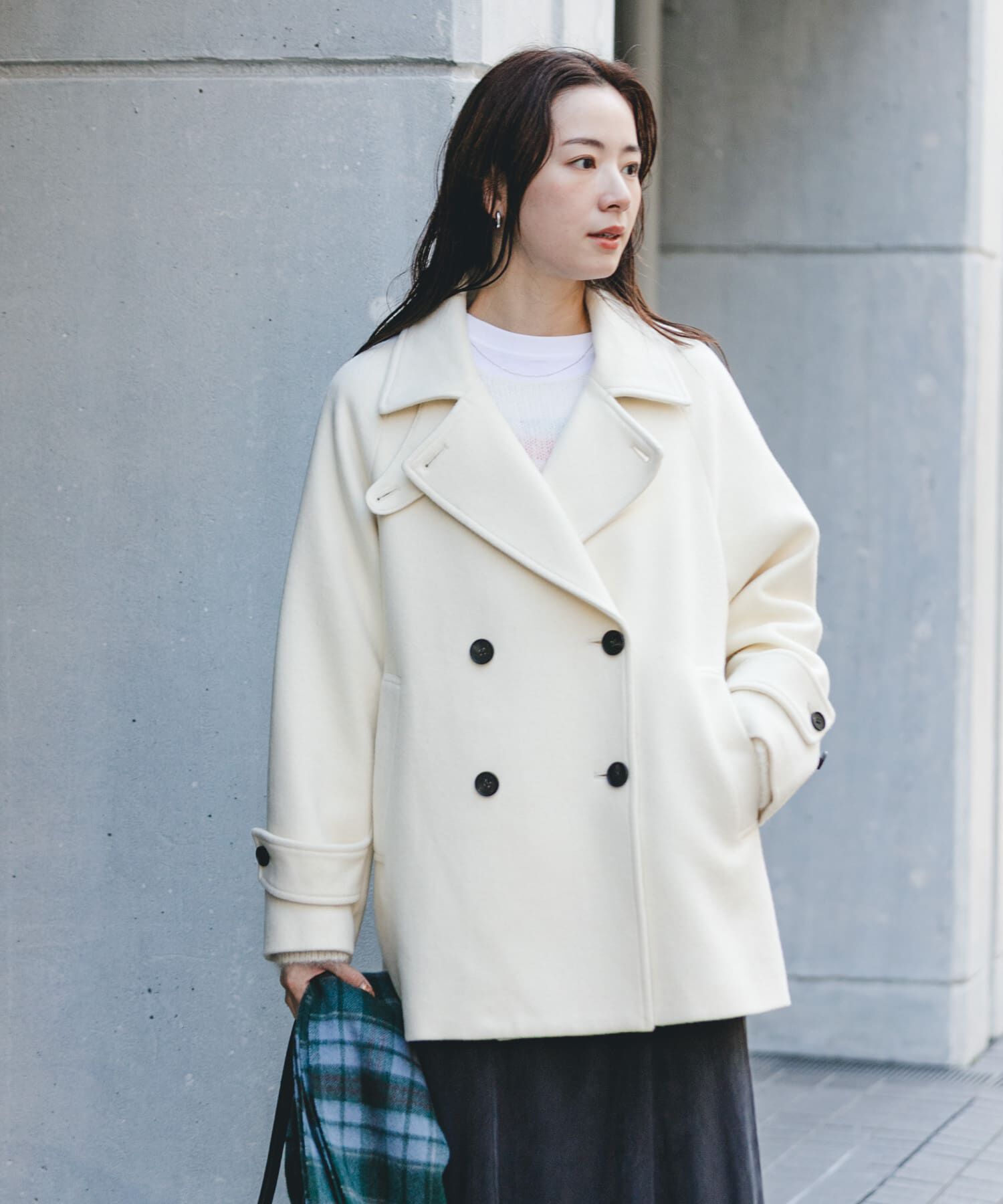 URBAN RESEARCH「スーパー100メルトンPコート」|ピーコート|