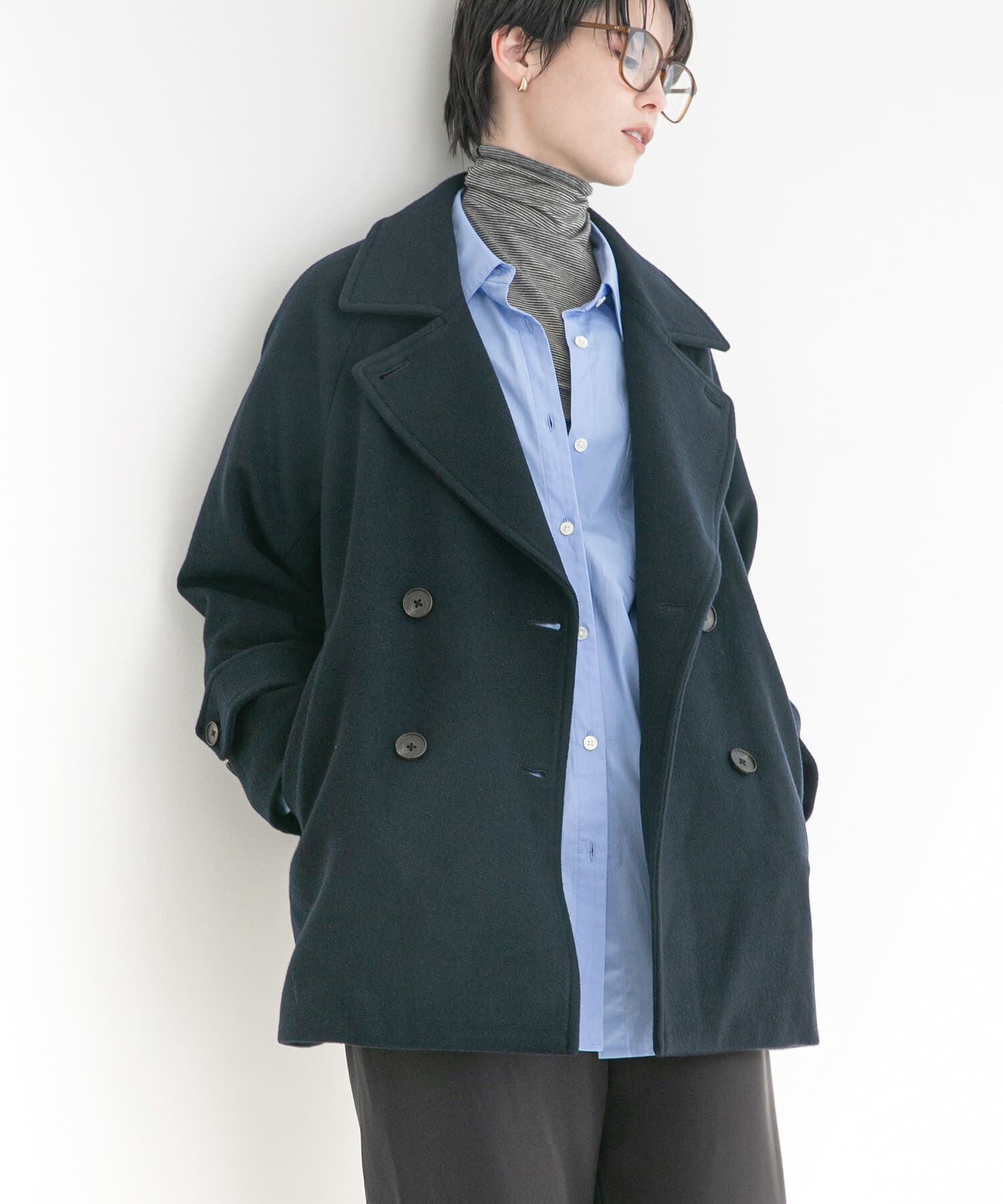 URBAN RESEARCH「スーパー100メルトンPコート」|ピーコート|