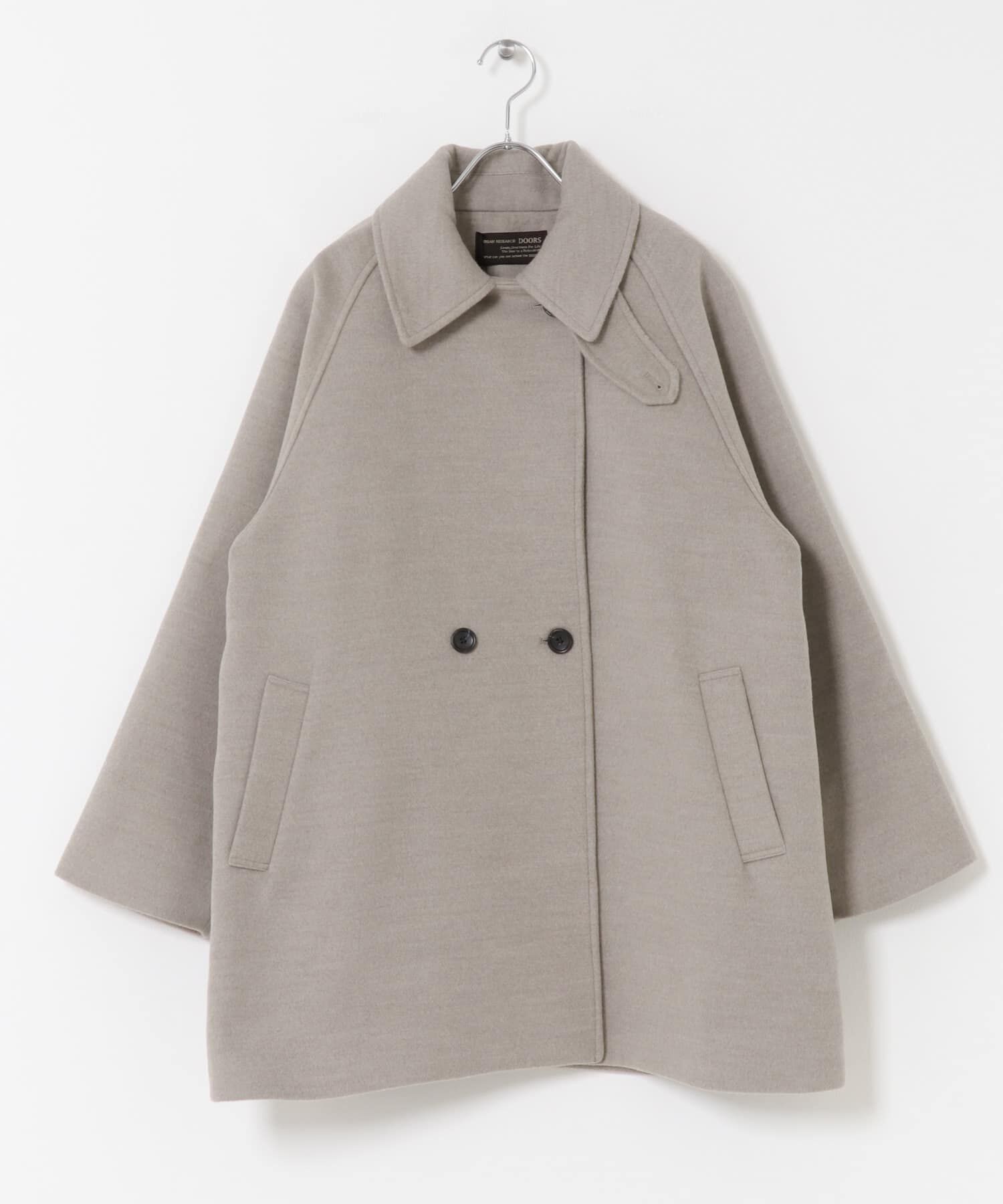 URBAN RESEARCH DOORS「『UR TECH』ミドル丈コート」|ノーカラーコート|