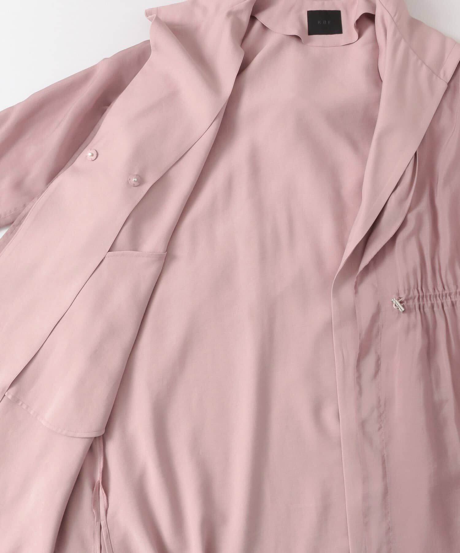  「レイヤードフーディーコート」|ノーカラーコート|