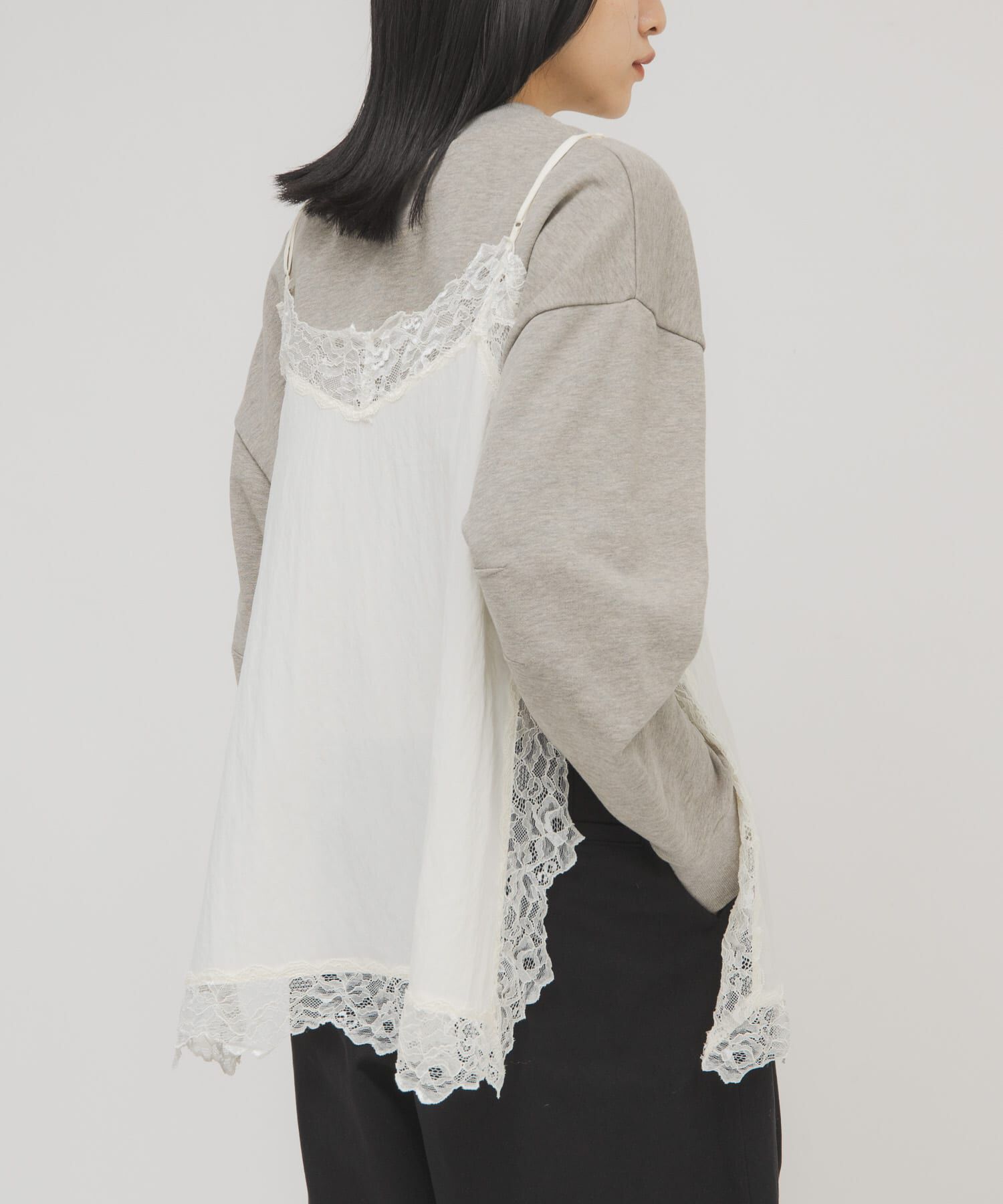  「ヴィンテージライクレースキャミソール」|キャミソール|